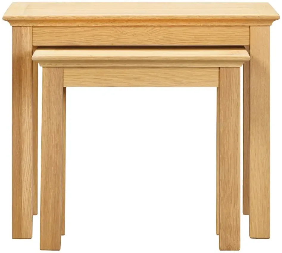 Arlington Oak Nest of 2 Tables - Natural