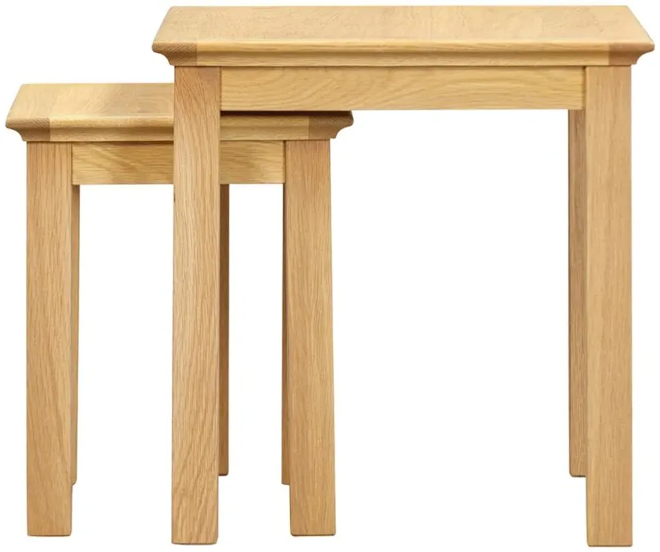 Arlington Oak Nest of 2 Tables - Natural