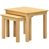 Arlington Oak Nest of 2 Tables - Natural