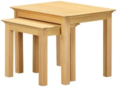 Arlington Oak Nest of 2 Tables - Natural