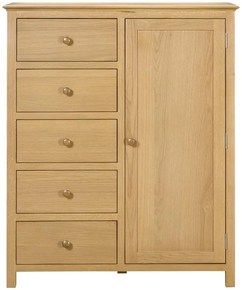Arlington Oak Short Wardrobe - Natural, Oak