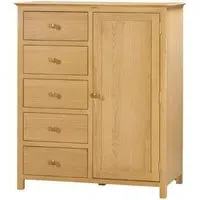 Arlington Oak Short Wardrobe - Natural, Oak