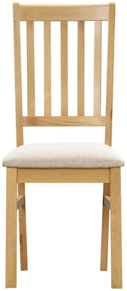 Arlington Oak Slatted Back Dining Chair - Natural, Oak