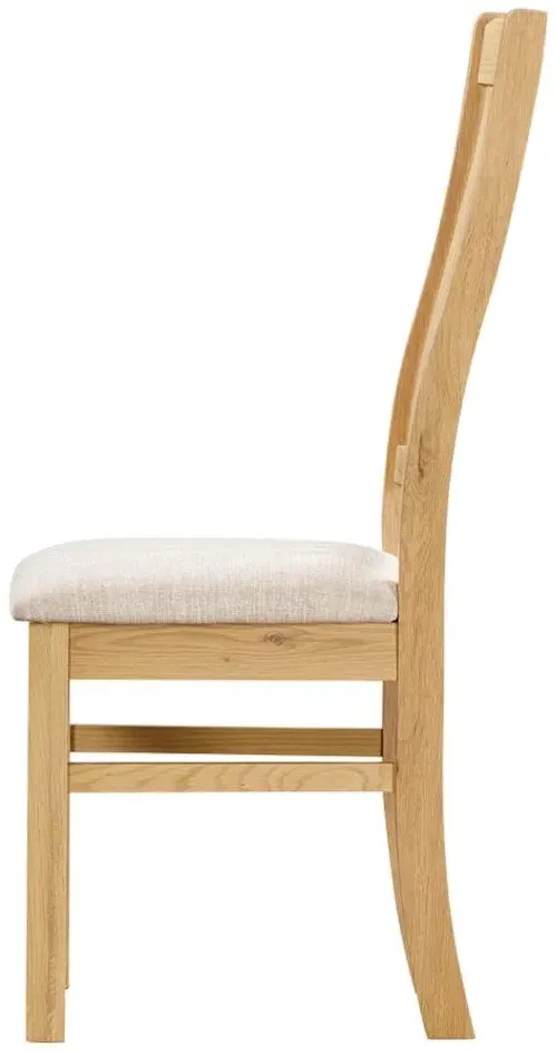 Arlington Oak Slatted Back Dining Chair - Natural, Oak