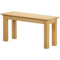 Arlington Oak Small Dining Bench - Natural