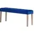 Ashbury Large Dining Bench - Blue, Velvet