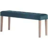 Ashbury Large Dining Bench - Green, Velvet