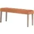 Ashbury Large Dining Bench - Orange, Velvet