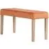 Ashbury Small Dining Bench - Orange, Velvet
