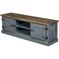 Bishop 140cm TV Unit - Dark Dove Grey, Pine
