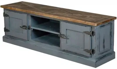 Bishop 140cm TV Unit - Dark Dove Grey, Pine image