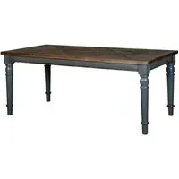 Bishop 6 Seater Dining Table - Grey, Pine