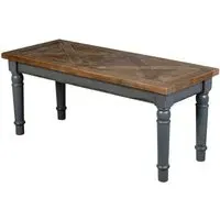 Bishop Dining Bench - Dark Dove Grey, Pine