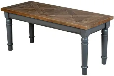 Bishop Dining Bench - Dark Dove Grey, Pine