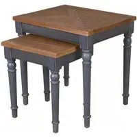 Bishop Nest of 2 Tables - Dark Dove Grey