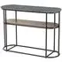 Buxton Oval Console Table - Grey, Marble