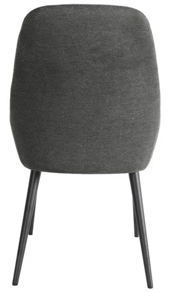 Claflin Fabric Dining Chair - Dark Grey, Velvet