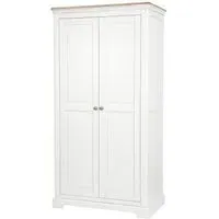 Cromwell 2 Door Wardrobe - White, Oak