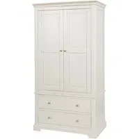 Cromwell 2 Door Wardrobe with Drawers - Grey, Oak