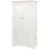 Cromwell 2 Door Wardrobe with Drawers - White, Oak