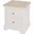 Cromwell 2 Drawer Bedside Cabinet - Grey, Oak