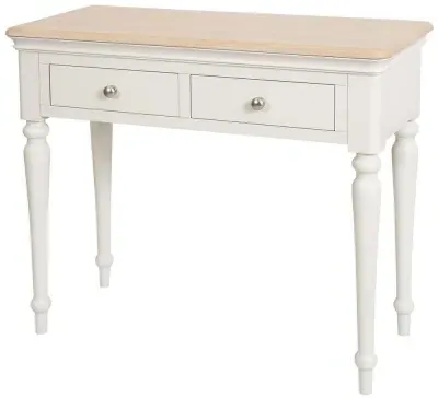 Cromwell 2 Drawer Dressing Table - Grey Mist, Oak image
