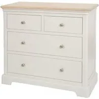 Cromwell 2+2 Drawer Chest - Grey, Oak