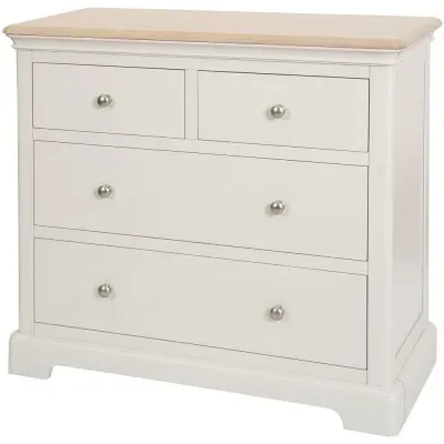 Cromwell 2+2 Drawer Chest - Grey, Oak image