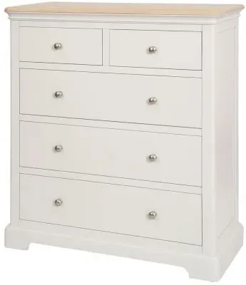 Cromwell 2+3 Drawer Chest - Grey, Oak image