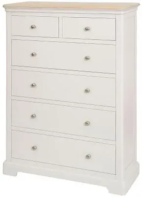 Cromwell 2+4 Drawer Chest - Grey, Oak image