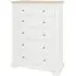 Cromwell 2+4 Drawer Chest - White, Oak
