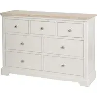 Cromwell 3+4 Drawer Chest - Grey, Oak Pine MDF