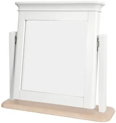Cromwell Dressing Mirror - White, Oak Pine MDF