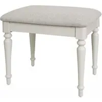 Cromwell Padded Dressing Stool - Grey Mist, Oak