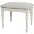 Cromwell Padded Dressing Stool - Grey Mist, Oak