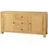 Curve Oak 165cm Large 2 Door Sideboard - Wax