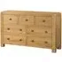 Curve Oak 3+4 Drawer Chest - Wax