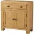 Curve Oak 80cm 2 Door Sideboard - Wax
