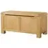 Curve Oak Blanket Box - Wax, Oak