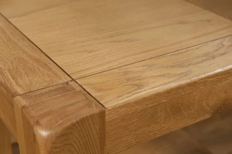 Curve Oak Coffee Table with Storage - Wax