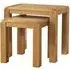 Curve Oak Nest of 2 Tables - Wax
