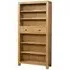 Curve Oak Tall Bookcase - Wax