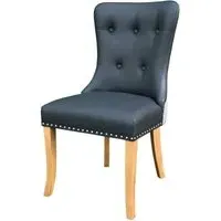 Dorset Hug Dining Chair - Grey, Faux Leather