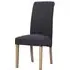 Dorset Oak Wesbury Rollback Dining Chair - Dark Grey, Velvet