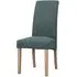 Dorset Oak Wesbury Rollback Dining Chair - Green, Velvet
