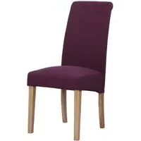 Dorset Oak Wesbury Rollback Dining Chair - Maroon, Velvet