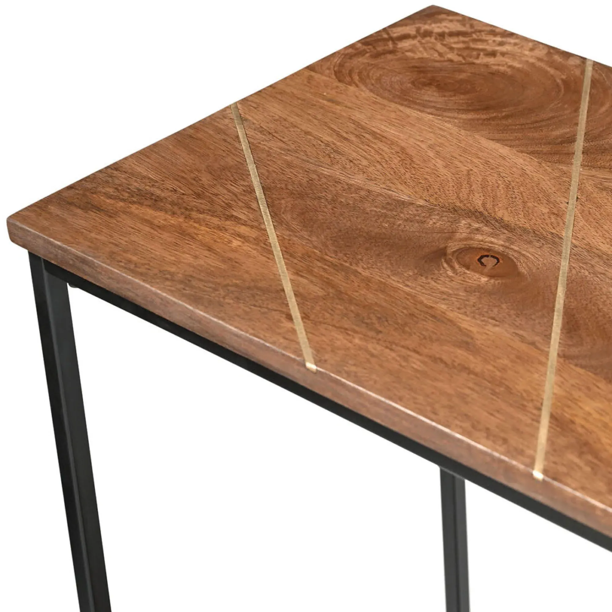 Fowey Console Table - Brown, Mango Wood