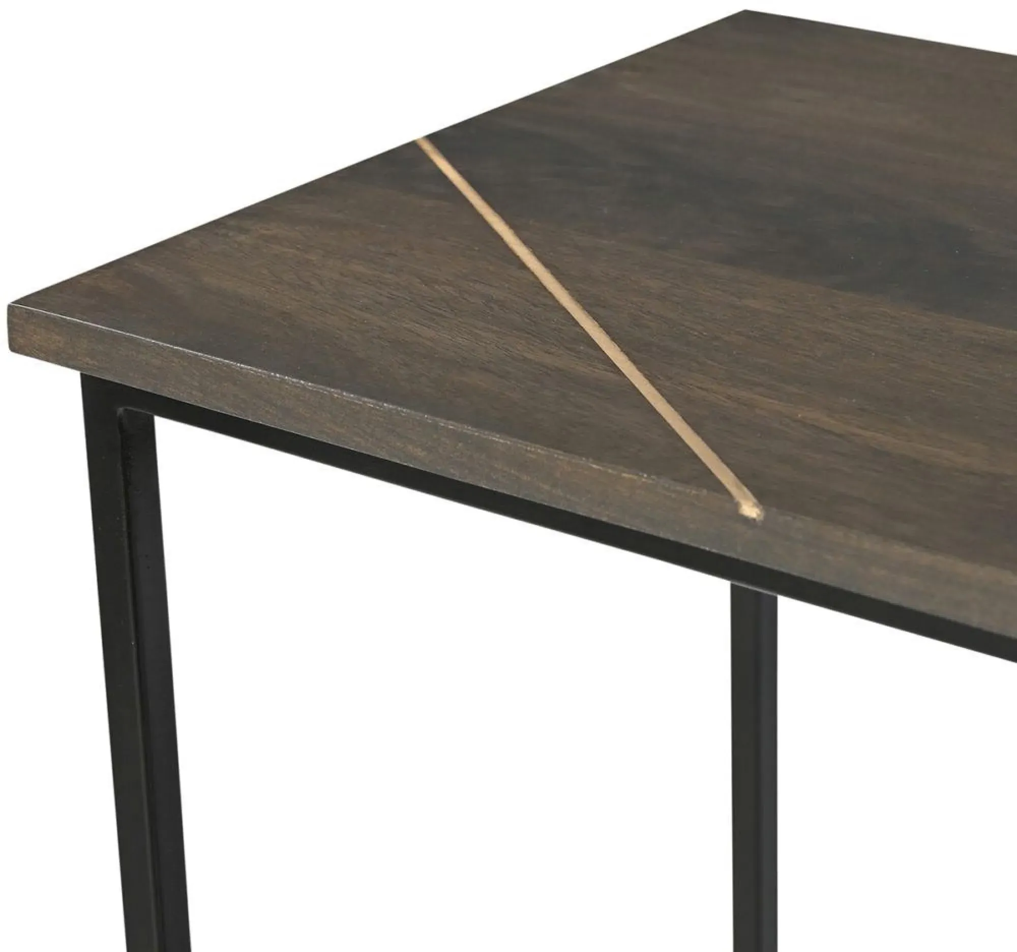 Fowey Console Table - Dark Brown, Mango Wood