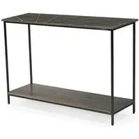 Fowey Console Table - Dark Brown, Mango Wood