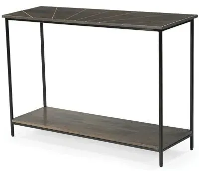 Fowey Console Table - Dark Brown, Mango Wood